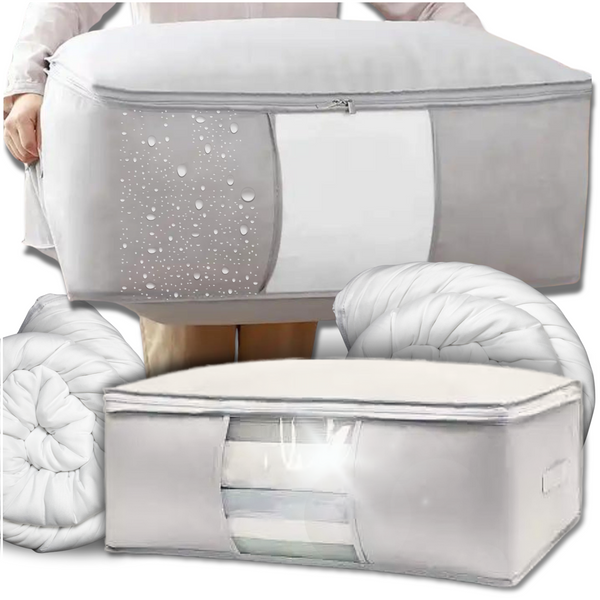 Pokrowiec Na Pościel Pod Łóżko Pojemnik Na Ubrania Torba Miękki Szary S zdjęcie 1