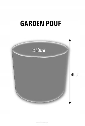 Pufa ogrodowa z Codury, wodoodporna do domu i ogrodu - wzór Kempas na Arena.pl