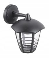 Czarna klasyczna lampa ścienna ogrodowa kinkiet