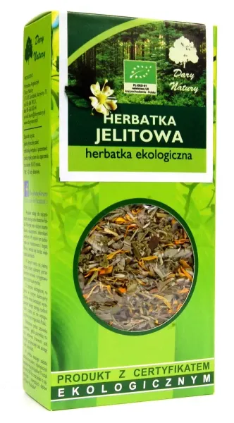 Herbatka Jelitowa BIO 50 g - Dary Natury zdjęcie 1