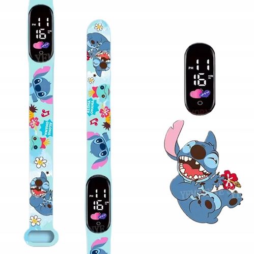 Zegarek cyfrowy LED Stich Lilo i STITCH dla dzieci NIEBIESKI na Arena.pl