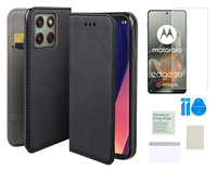 Etui z klapką do MOTOROLA EDGE 70 5G smart magnet case + folia ochronna TPU