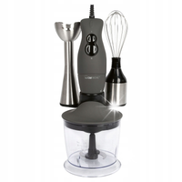 BLENDER WIELOFUNKCYJNY 3w1 MIKSER RĘCZNY ROZDRABNIACZ INOX AKCESORIA 400W