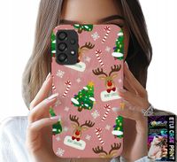 ETUI DO SAMSUNG GALAXY A33 5G - ŚWIĄTECZNE RENIFERY CHOINKI LASKA WZORY
