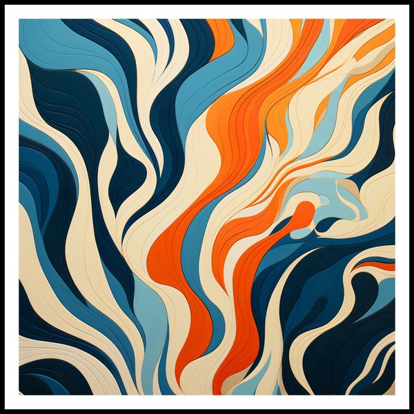 Plakat 80x80cm Oceaniczne Fale zdjęcie 3