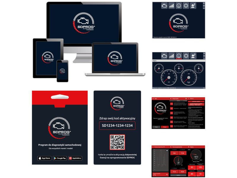 Polski program diagnostyczny SDPROG OBD2 WIN iOS Android BOX zdjęcie 1