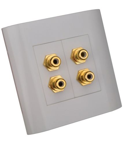 Gniazdo Panel 1M MOSAIC Multipanel 4 x RCA (Cinch) na Arena.pl