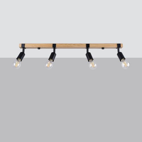 Plafon ZUCA 4 czarny na Arena.pl