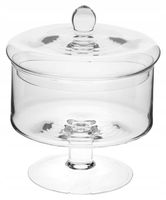 Bomboniera szklana pojemnik bombonierka h21 d21