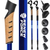 KIJKI NORDIC WALKING TREKKINGOWE DO CHODZENIA REGULOWANE W GÓRY KORKOWE