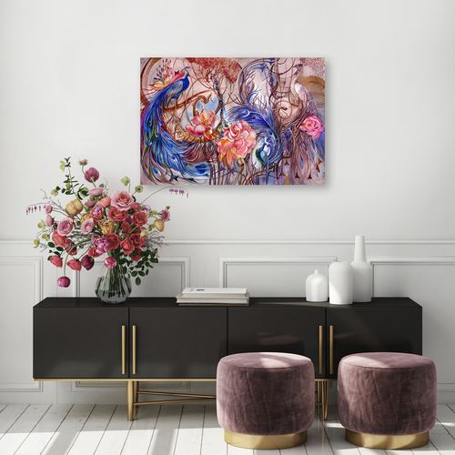 Obraz na płótnie, Magiczny paw 120x80 na Arena.pl