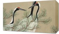 Obraz 50x30cm Cranes, Sekka Japoński Vintage do Salonu