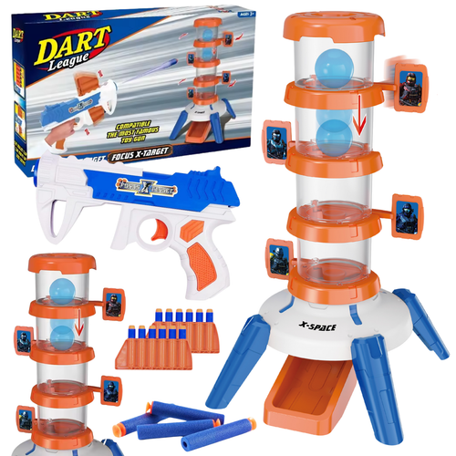 Zestaw Strzelniczy Wieża z Tarczami Pistolet Pociski Gra Strzelanie do Celu na Arena.pl