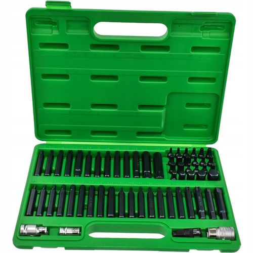 ZESTAW BITÓW KOŃCÓWEK TORX IMBUS SPLINE RIBE SQ 60 EL TOPTUL GCAI6003 na Arena.pl