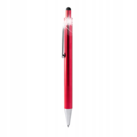 DŁUGOPIS BIUROWY SZKOLNY GARET CZERWONY TOUCH PEN TUSZ NIEBIESKI 10 SZTUK