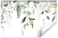 Fototapeta Akwarelowe LIŚCIE Eukaliptusa Natura Rośliny 450cm x 300cm