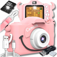 APARAT FOTOGRAFICZNY CYFROWY DLA DZIECI 40Mpx KAMERA ZABAWKA GRY+KARTA 32GB
