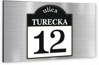 Tabliczka Tablica ADRESOWA ALUMINIOWA Numer domu 20x15 cyfry ulica dibond