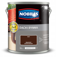 NOBILES FARBA DACH I RYNNA BRĄZ CZEKOLADOWY 5L