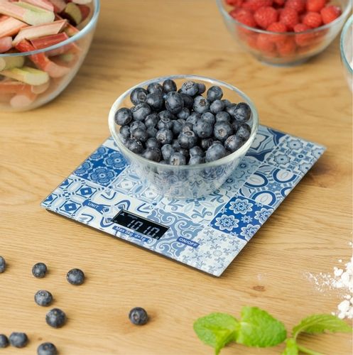 Waga kuchenna elektroniczna ZELMER ZKS1100C 5 kg LCD szkło wzór na Arena.pl