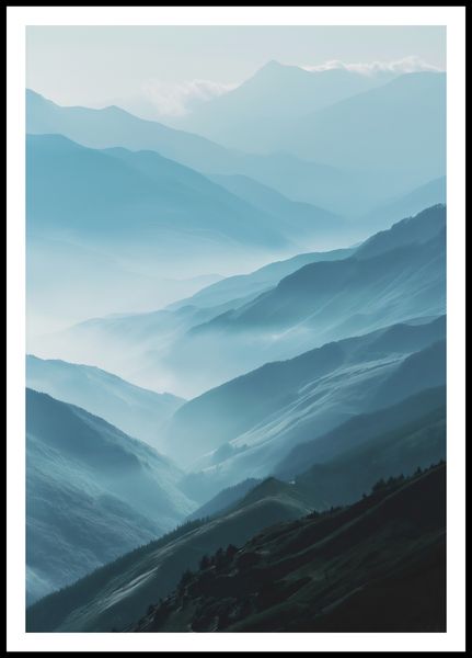 Plakat 68x98cm Między Chmurami zdjęcie 3