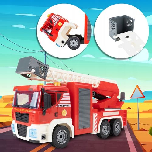 WÓŻ STRAŻACKI AUTO DO MONTAŻU STRAŻ POŻARNA 95 EL ŚWIATŁO DŹWIĘK WALIZKA na Arena.pl