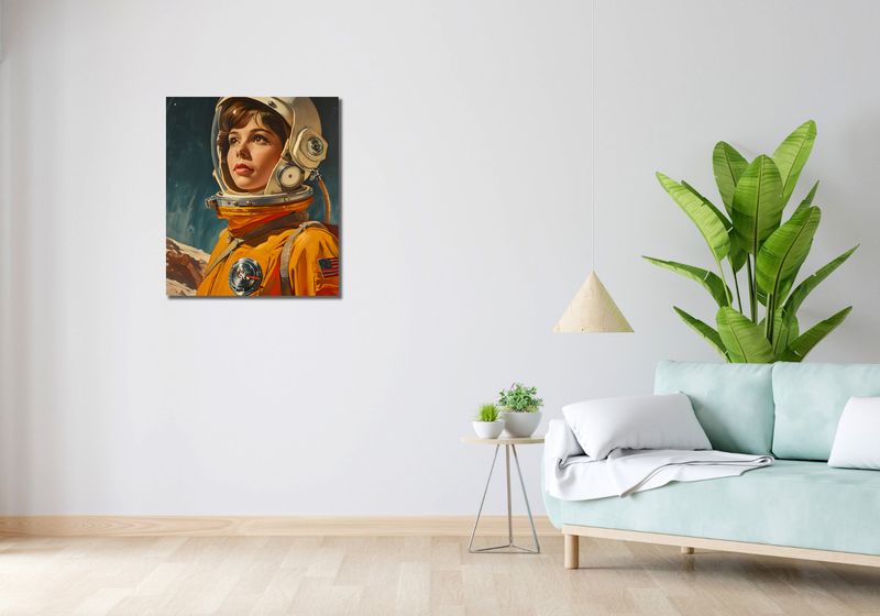 Obraz 60x70cm Pionierka Kosmosu zdjęcie 2