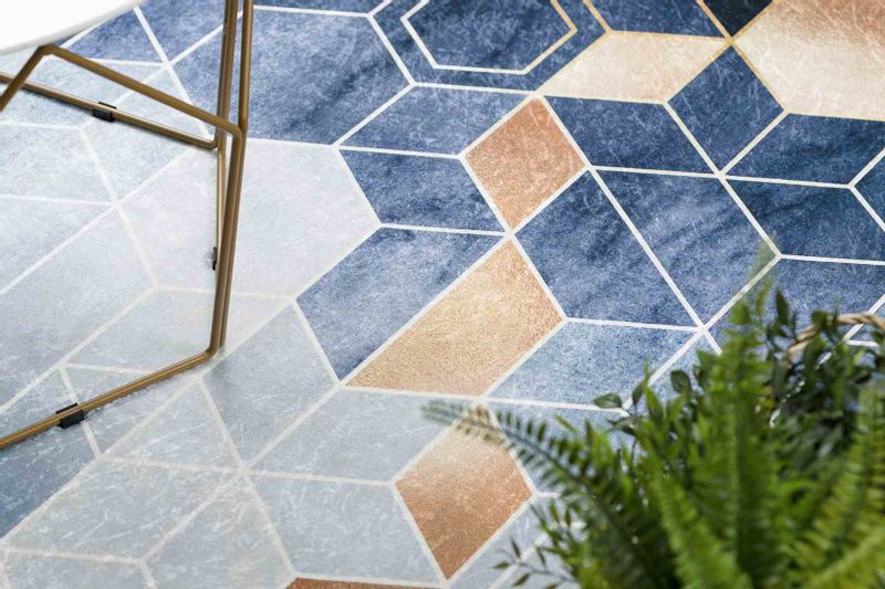 RUG/LU/ARLEN/CUBE/BLUE/160x220 zdjęcie 6