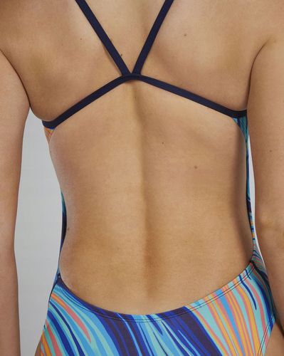 Strój kąpielowy damski na basen TYR Cutoutfit Riptidal rozmiar D36|S/M na Arena.pl