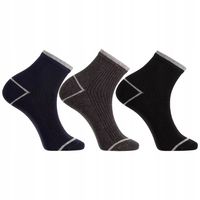 Skarpetki Męskie Bawełniane Skarpety Robocze BHP 3/4 MORAJ 3-PARY 43-45