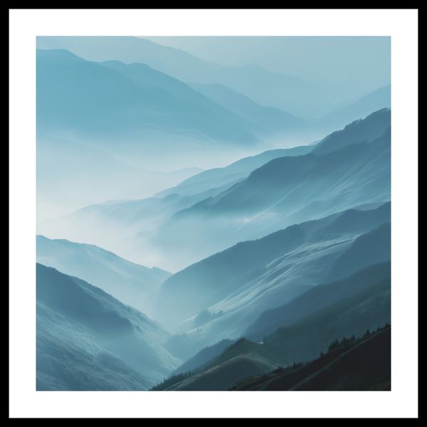 Plakat 40x40cm Między Chmurami zdjęcie 3