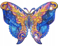 PUZZLE DREWNIANE DLA DOROSŁYCH KOLORY MOTYL M