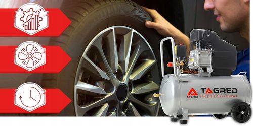 SPRĘŻARKA POWIETRZA KOMPRESOR OLEJOWY 3,4KM 24L + ZESTAW PNEUMATYCZNY na Arena.pl