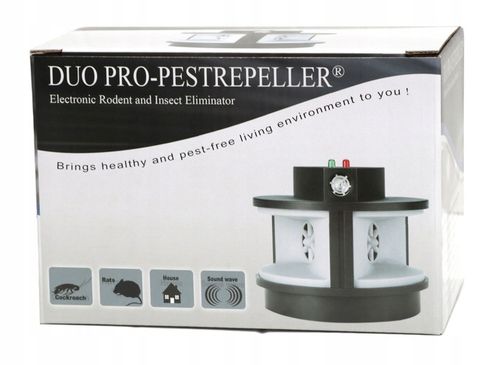 Odstraszacz MYSZY SZCZURY KUNY KARALUCHY GRYZONIE DUO PRO 570 m2 MOCNY na Arena.pl