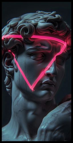Plakat 50x100cm Neonowy Renesans na Arena.pl
