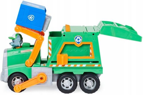PSI PATROL DUŻA ŚMIECIARKA ROCKY POJAZD DO RECYKLINGU 38 CM + FIGURKA na Arena.pl