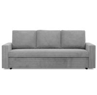 Kanapa 3 osobowa, BLOM, sztruks, 220x92x92 cm, jasny szary