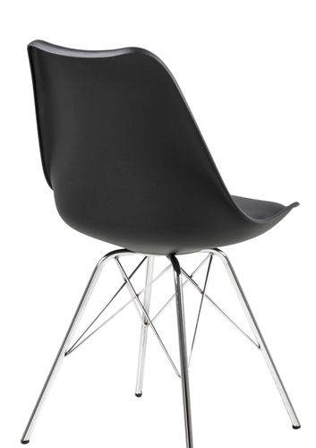 Krzesło Eris PP czarne z tworzywa na Arena.pl