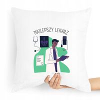 Poduszka Prezent Dla Doktora Najlepszy Lekarz Z Nadrukiem Ze Zdjęciem