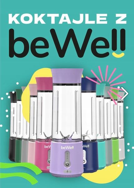BLENDER KIELICHOWY DO SMOOTHIE I KOKTAJLI RECZNY beWell 500ml BEZPRZEWODOWY zdjęcie 12