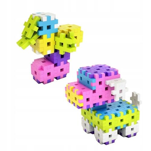 KLOCKI WAFLE KONSTRUKCYJNE MELI Basic 600 El MINI PUZZLE GOFRY EDUKACYJNE na Arena.pl