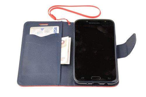 Etui Portfel Fancy Case do SAMSUNG GALAXY J5 2017 J530 różowy na Arena.pl