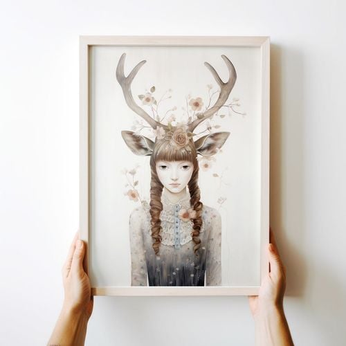 Plakat leśna dziewczyna 50x70 cm na Arena.pl