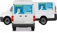 Reklama Naklejka na samochód ELEKTRYK INSTALACJE