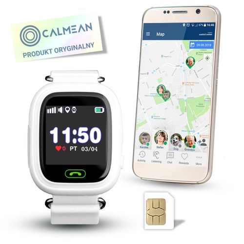Smartwatch dla dzieci CALMEAN Touch, biały na Arena.pl