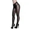 baci serpentine jacquard pantyhose queen size - wzorzyste rajstopy xl