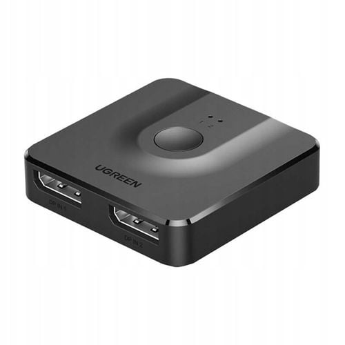 UGREEN PRZEŁĄCZNIK SWITCH ROZDZIELACZ 2X DISPLAYPORT DP 4K Z KABLEM USB-C na Arena.pl