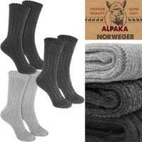 3-pak grube WEŁNIANE SKARPETY UNISEX prążek prążek APLAKA ciepłe 43-46