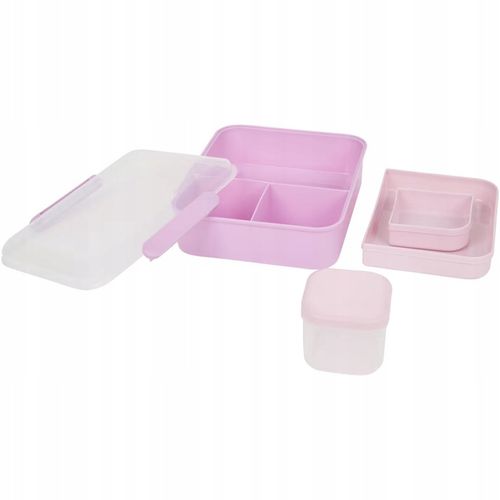 LUNCH BOX PRZEGRÓDKI POJEMNIK ŚNIADANIÓWKA DUŻA 2900ml Z ZAMKNIĘCIEM na Arena.pl