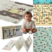 DWUSTRONNA MATA EDUKACYJNA MATA PIANKOWA DLA DZIECI XPE 180x200x1 SKŁADANA